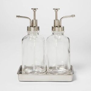 Double Soap Pump Oil Can Clear - Threshold NWT